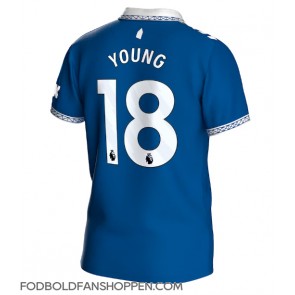 Everton Ashley Young #18 Hjemmebanetrøje 2023-24 Kortærmet